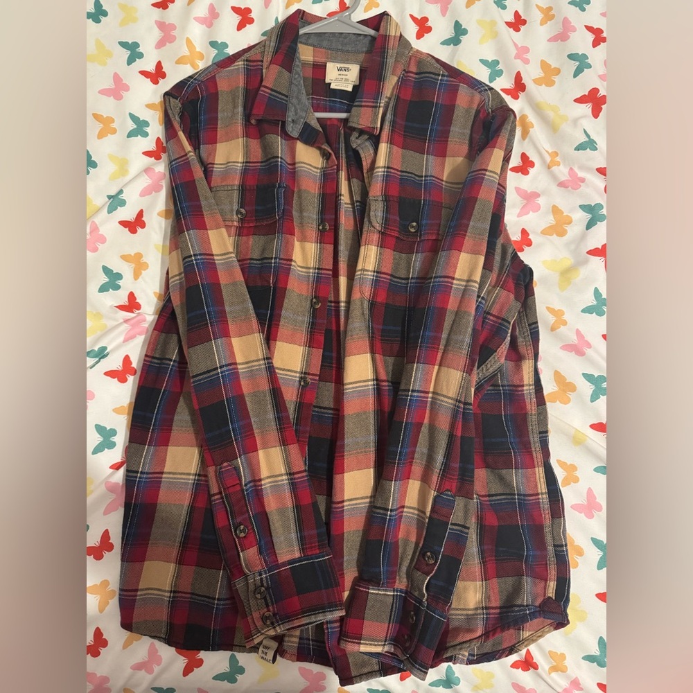 Vans Red and Blue Flannel